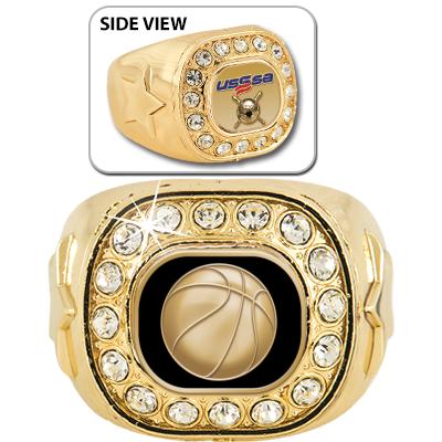 USSSA-CRYSTAL RING SIZE 6