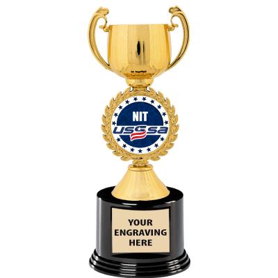 8.75" CHAPLET CUP GOLD W/RND B