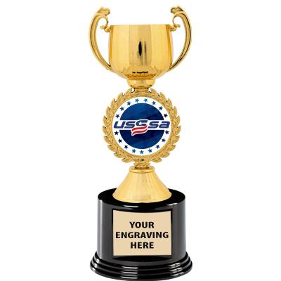 8.75" CHAPLET CUP GOLD W/RND B