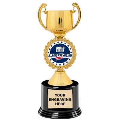 8.75" CHAPLET CUP GOLD W/RND B