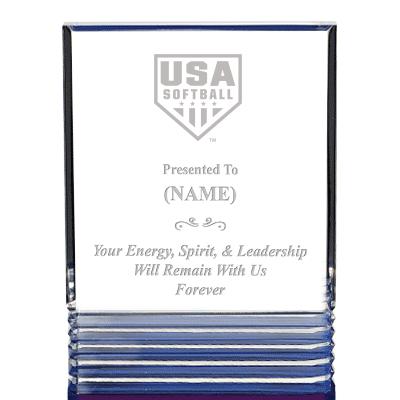 5" USA SFTBLL BLUE RCKWLL ACRY