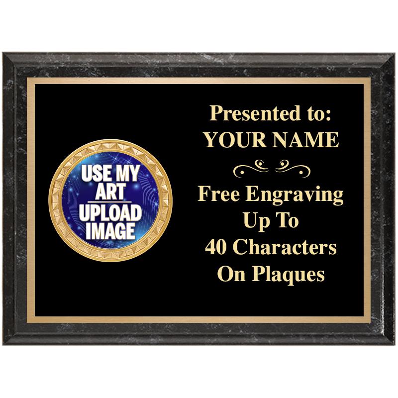 8X6 BLACK EXECUTIVE INSERT PLQ