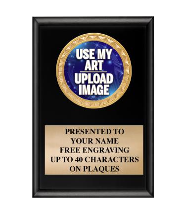 Black Shiny Insert Plaques