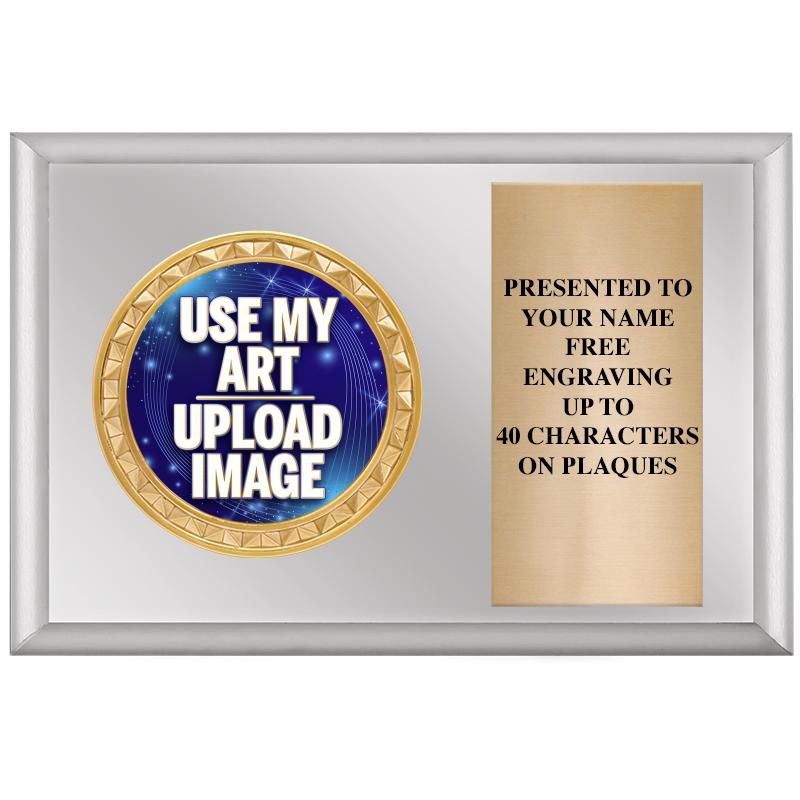 6" X 4" SILVER INSERT PLQ