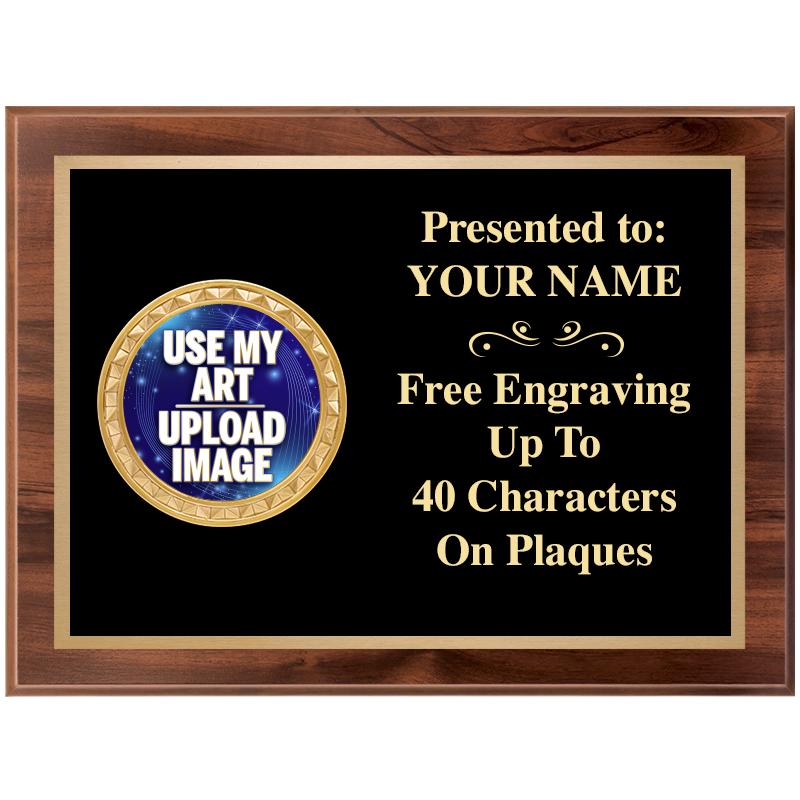 8X6 WOOD EXECUTIVE INSERT PLQ