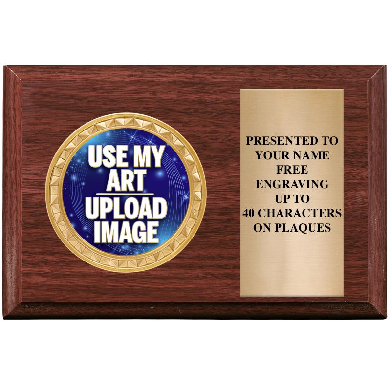 6" X 4" WOOD INSERT PLQ