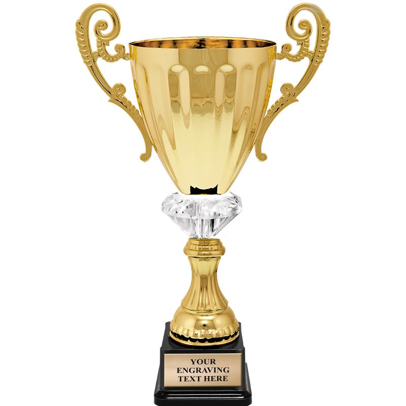 10.75" GD MTL ACCLDE CRYS CUP