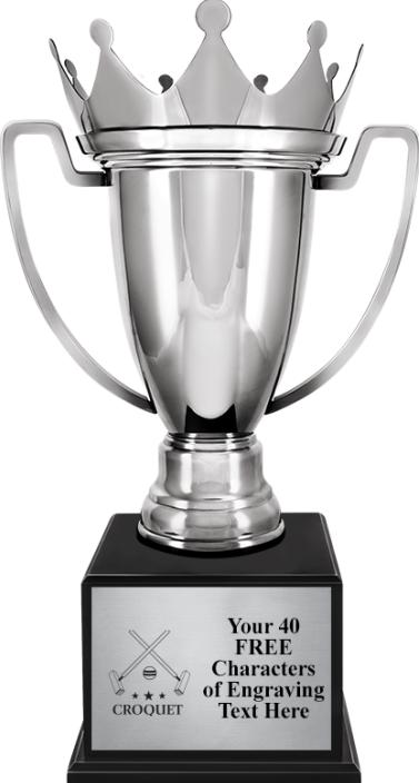 Cup Croquet Trophies | Silver Crown Cup Croquet Trophy