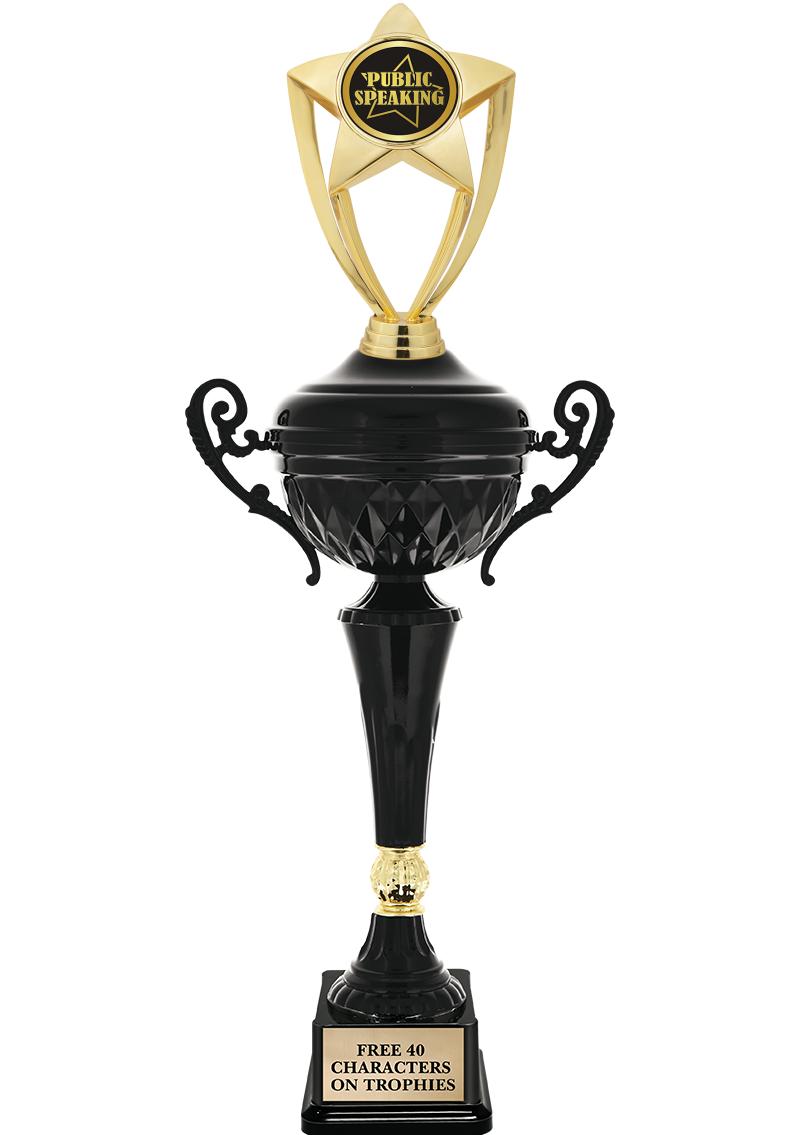 17.4" ONYX BLACK CUP TR W/FIG