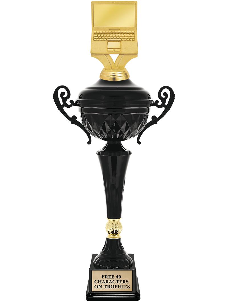 17.4" ONYX BLACK CUP TR W/FIG