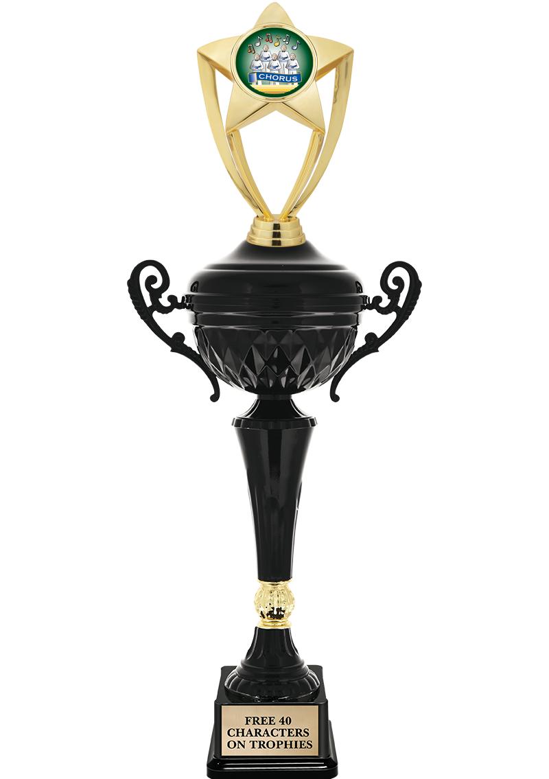 17.4" ONYX BLACK CUP TR W/FIG