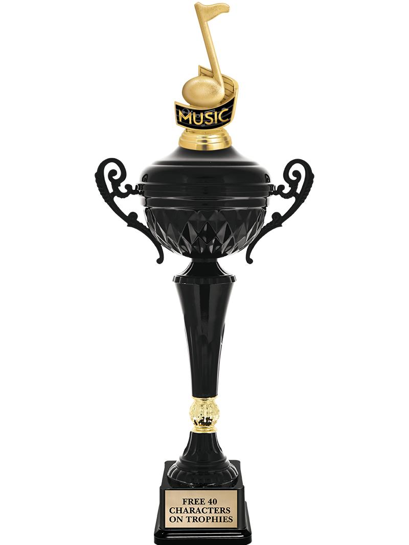 17.4" ONYX BLACK CUP TR W/FIG