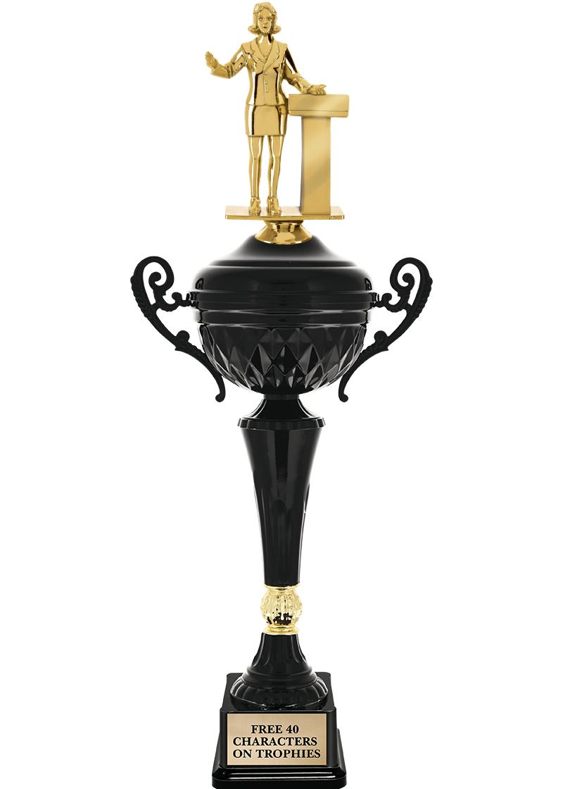 17.4" ONYX BLACK CUP TR W/FIG