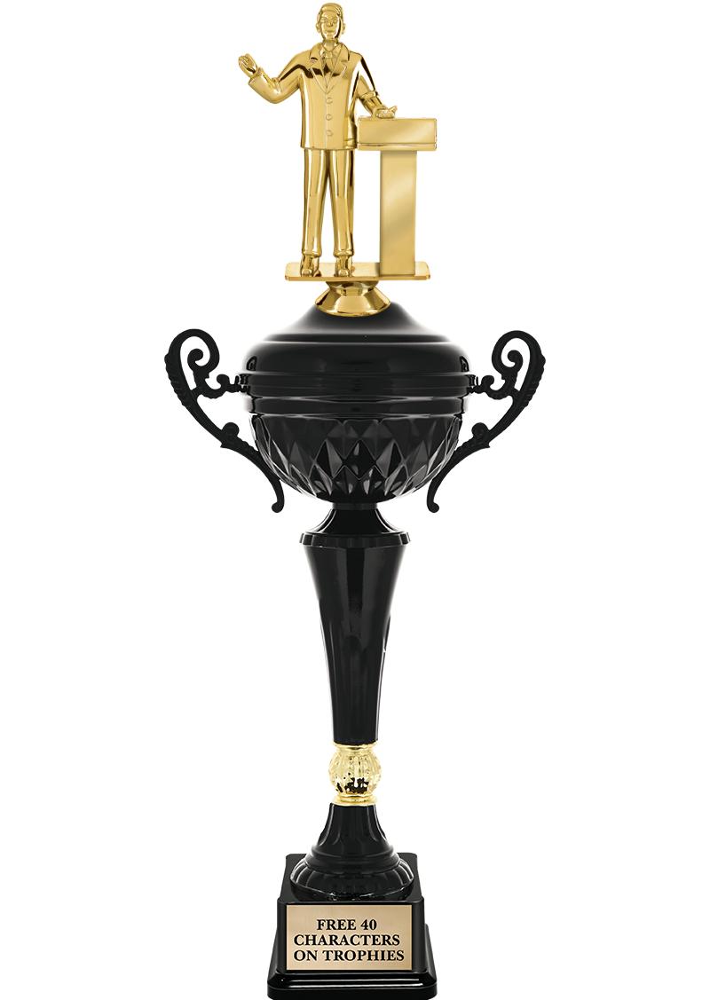 17.4" ONYX BLACK CUP TR W/FIG