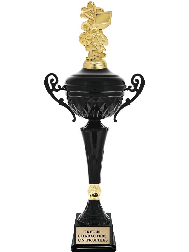 17.4" ONYX BLACK CUP TR W/FIG