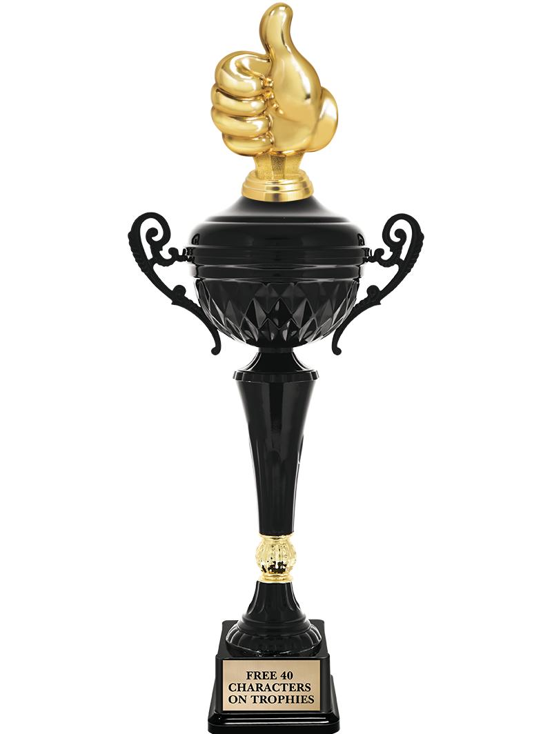 17.4" ONYX BLACK CUP TR W/FIG