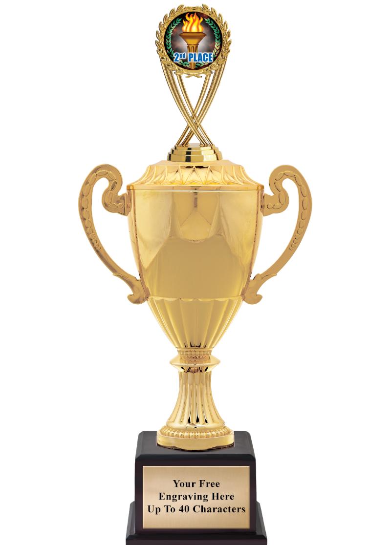 16 3/4" SOVEREIGN CUP W/FIGURE