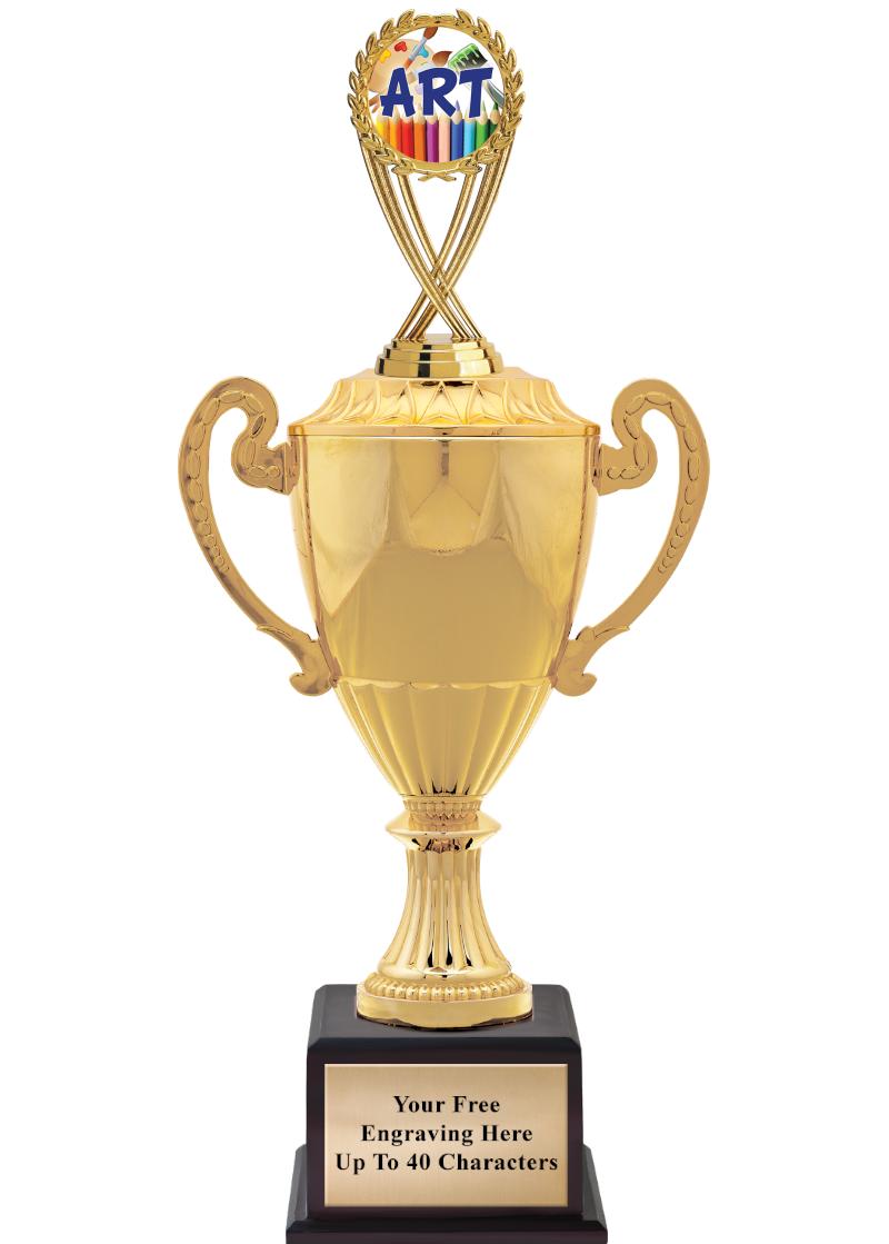 16 3/4" SOVEREIGN CUP W/FIGURE