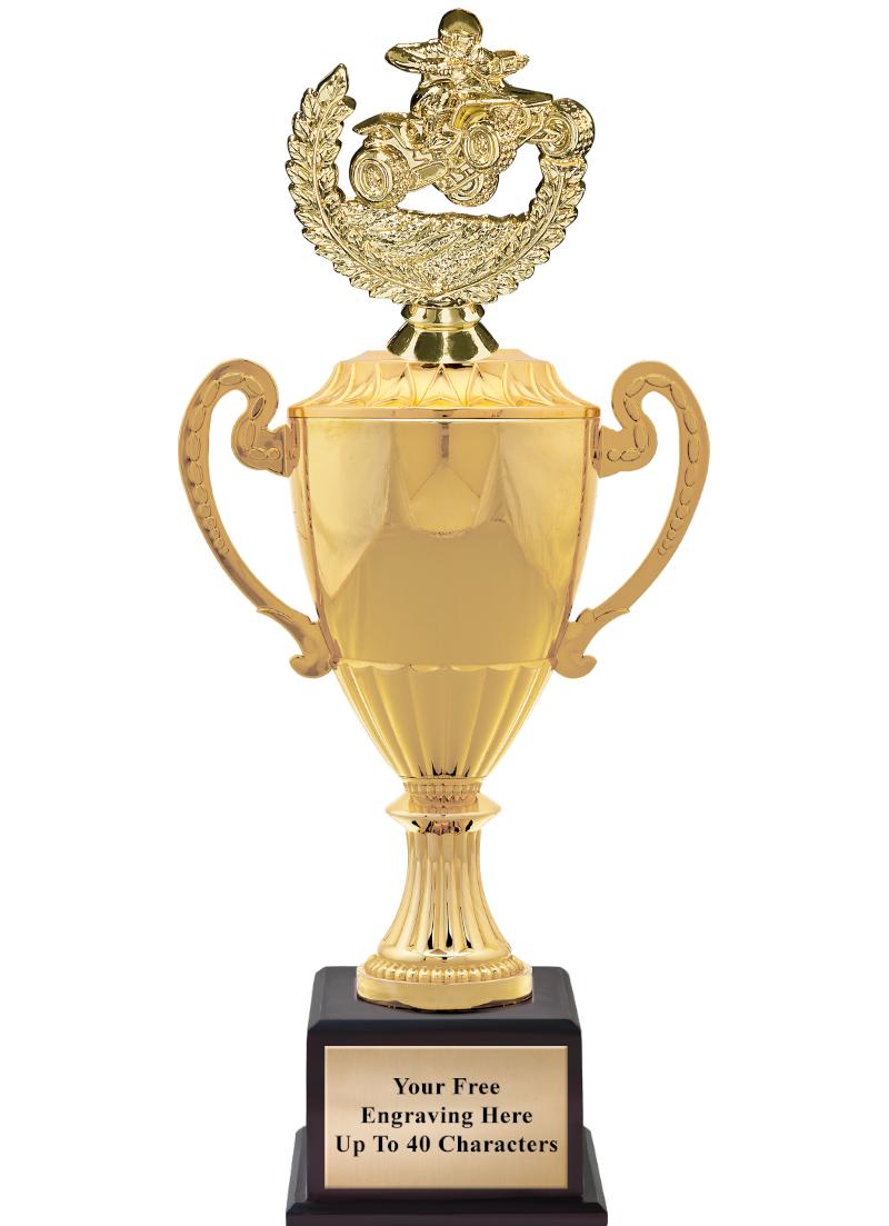 16 3/4" SOVEREIGN CUP W/FIGURE
