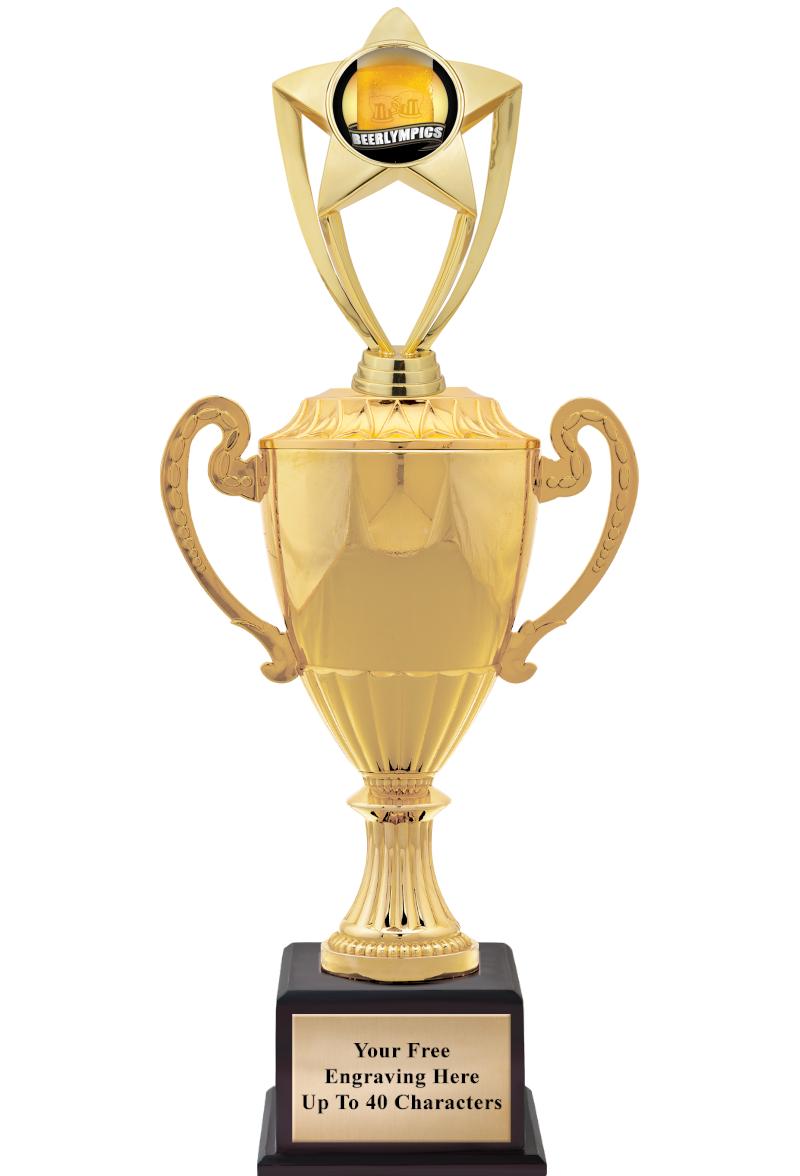 16 3/4" SOVEREIGN CUP W/FIGURE