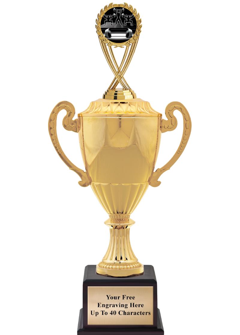 16 3/4" SOVEREIGN CUP W/FIGURE