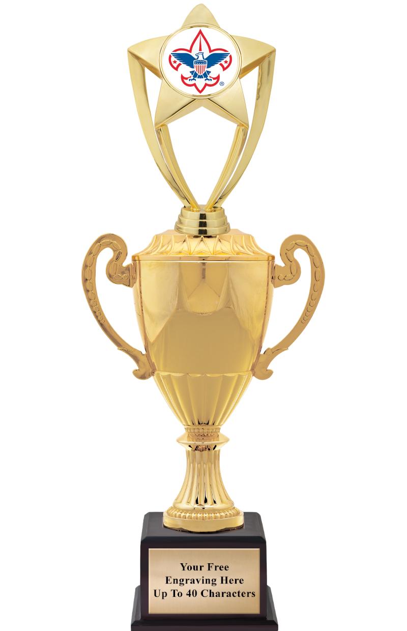 16 3/4" SOVEREIGN CUP W/FIGURE