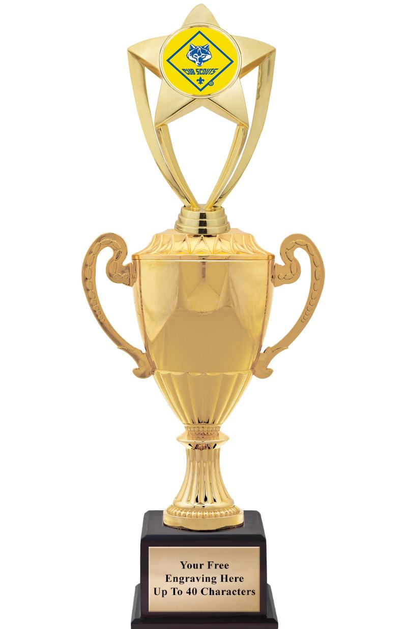 16 3/4" SOVEREIGN CUP W/FIGURE