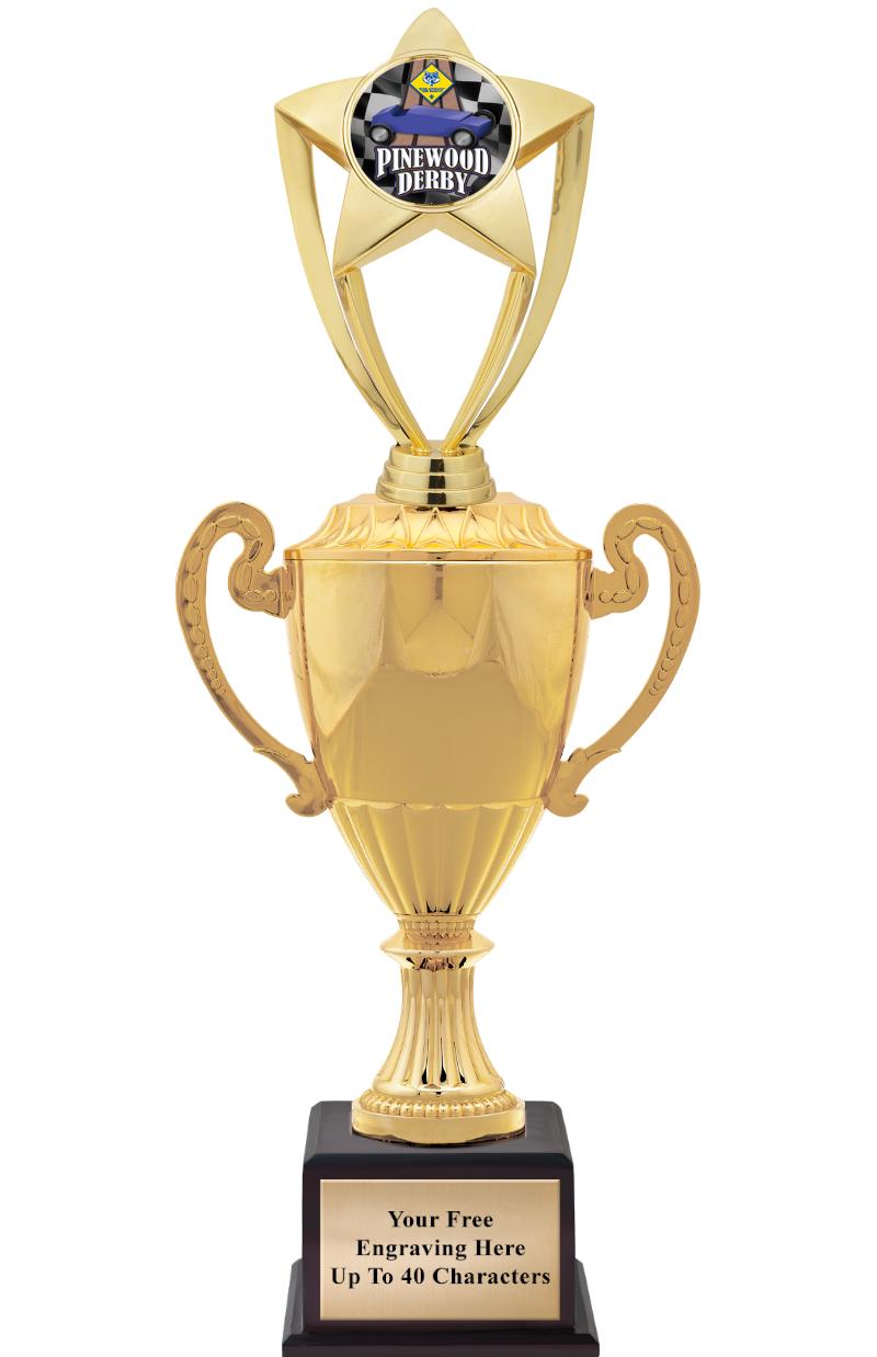 16 3/4" SOVEREIGN CUP W/FIGURE