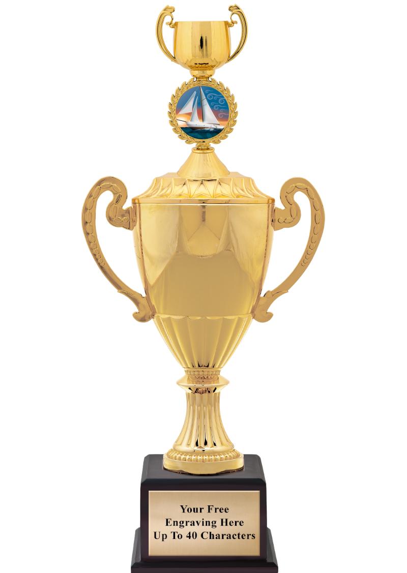 16 3/4" SOVEREIGN CUP W/FIGURE