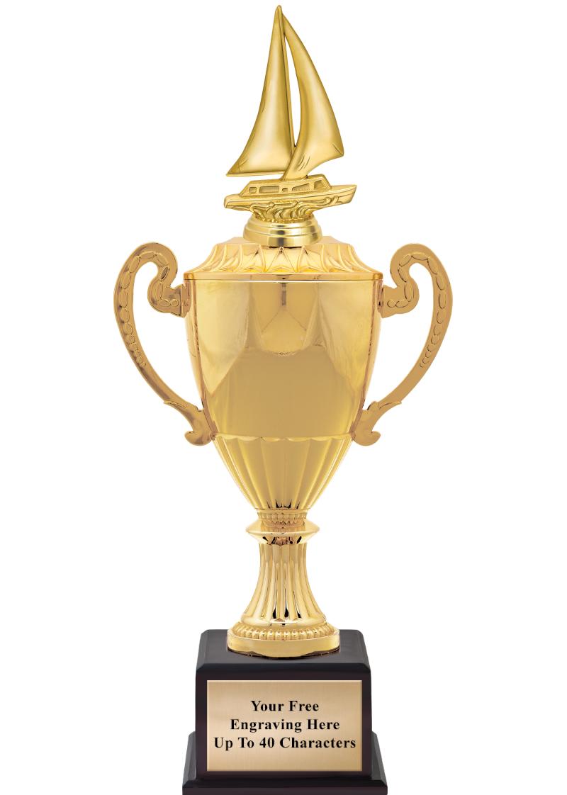 16 3/4" SOVEREIGN CUP W/FIGURE