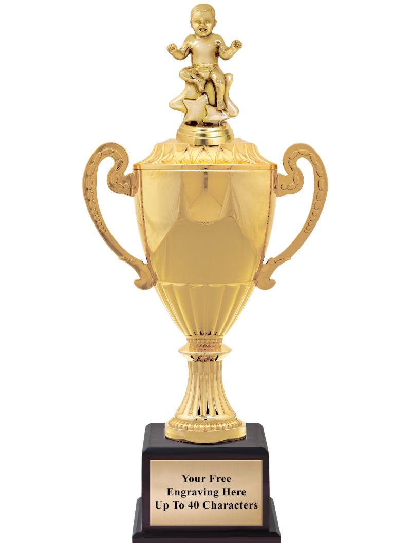 16 3/4" SOVEREIGN CUP W/FIGURE