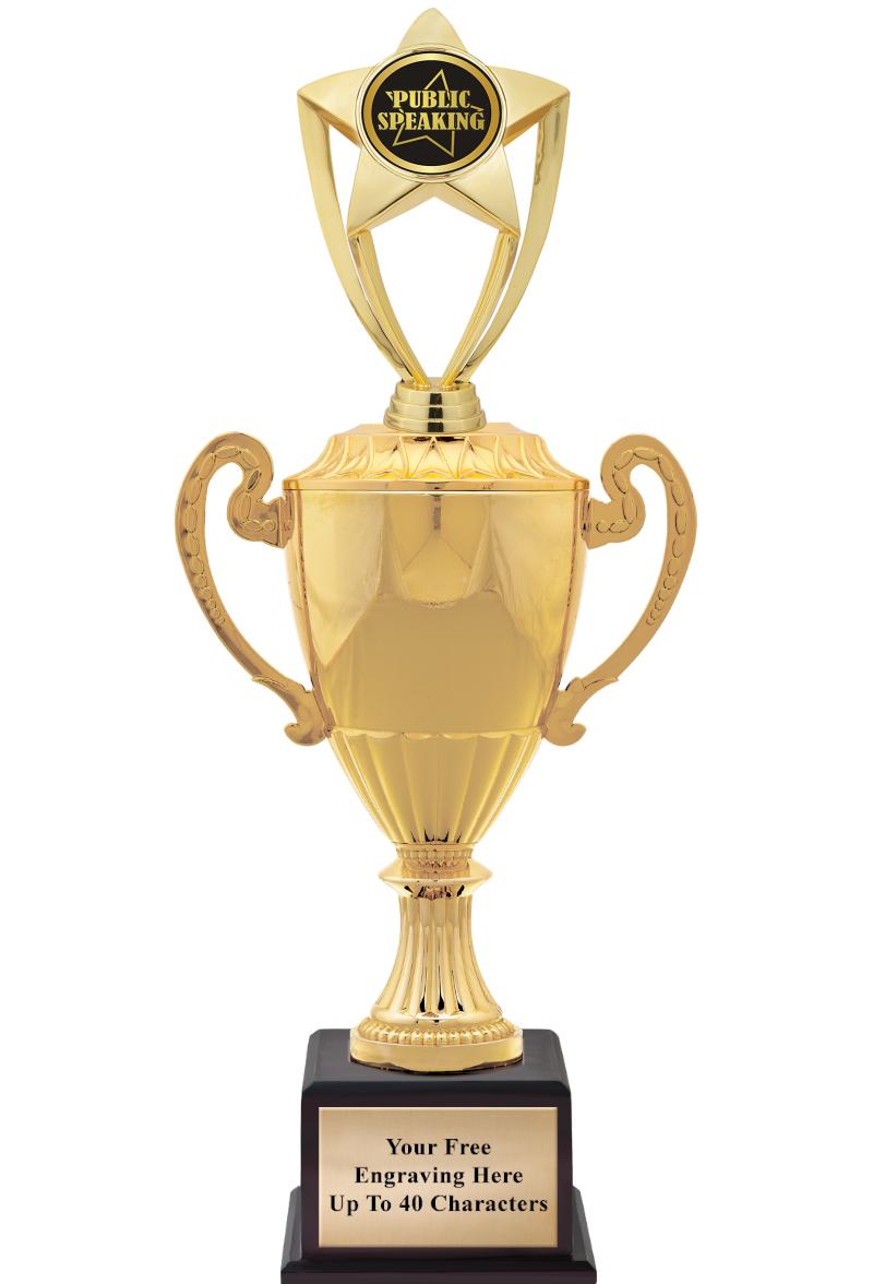 16 3/4" SOVEREIGN CUP W/FIGURE