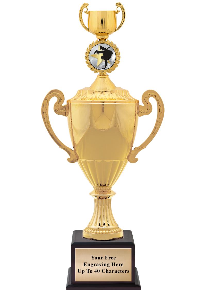 16 3/4" SOVEREIGN CUP W/FIGURE