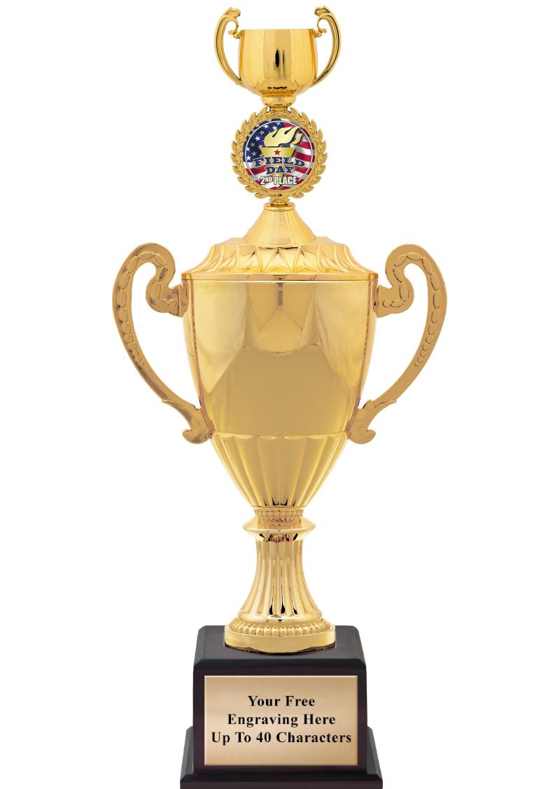 16 3/4" SOVEREIGN CUP W/FIGURE