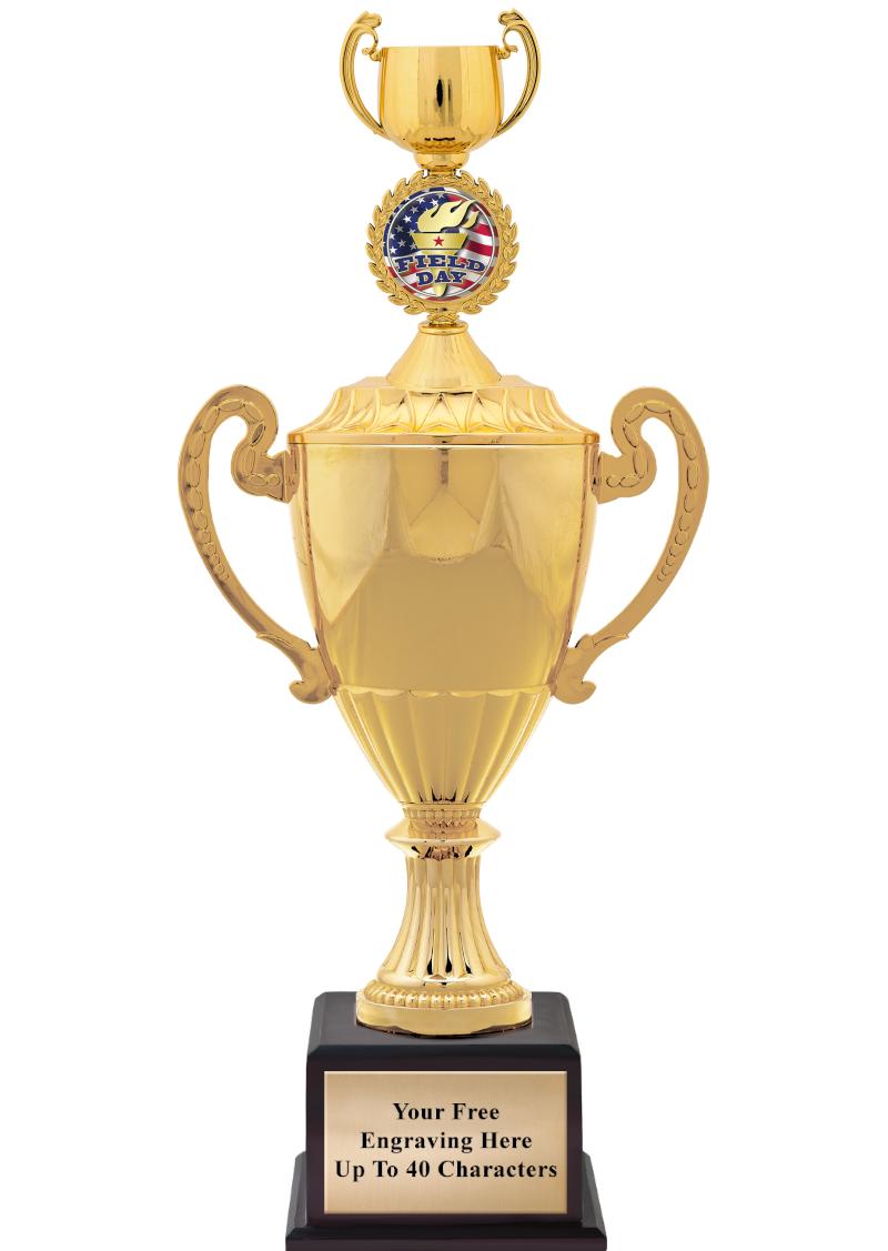 16 3/4" SOVEREIGN CUP W/FIGURE