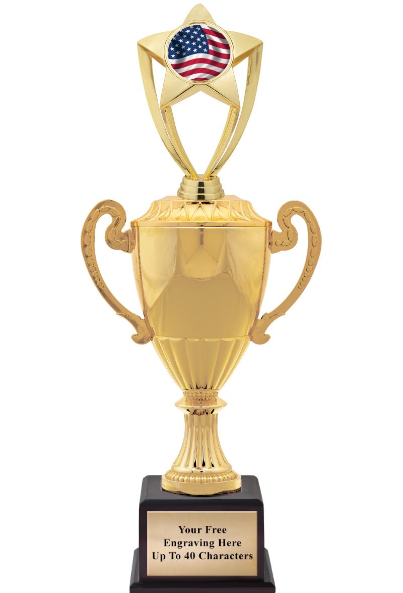 16 3/4" SOVEREIGN CUP W/FIGURE