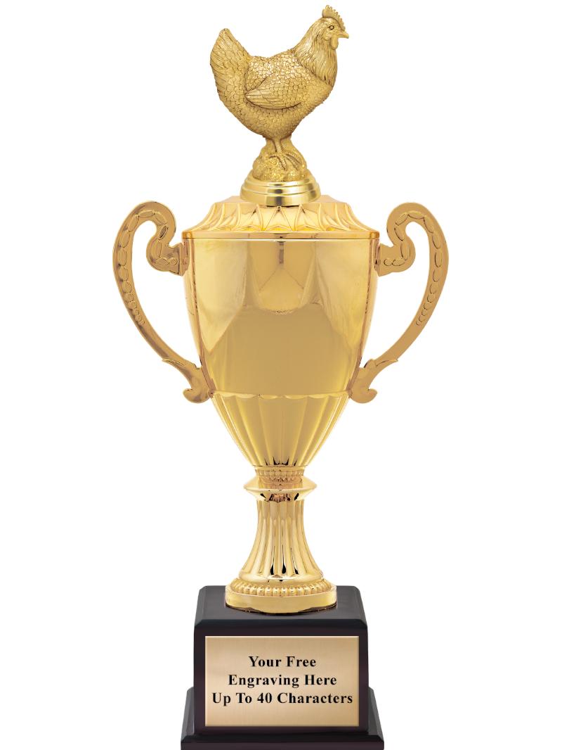 16 3/4" SOVEREIGN CUP W/FIGURE