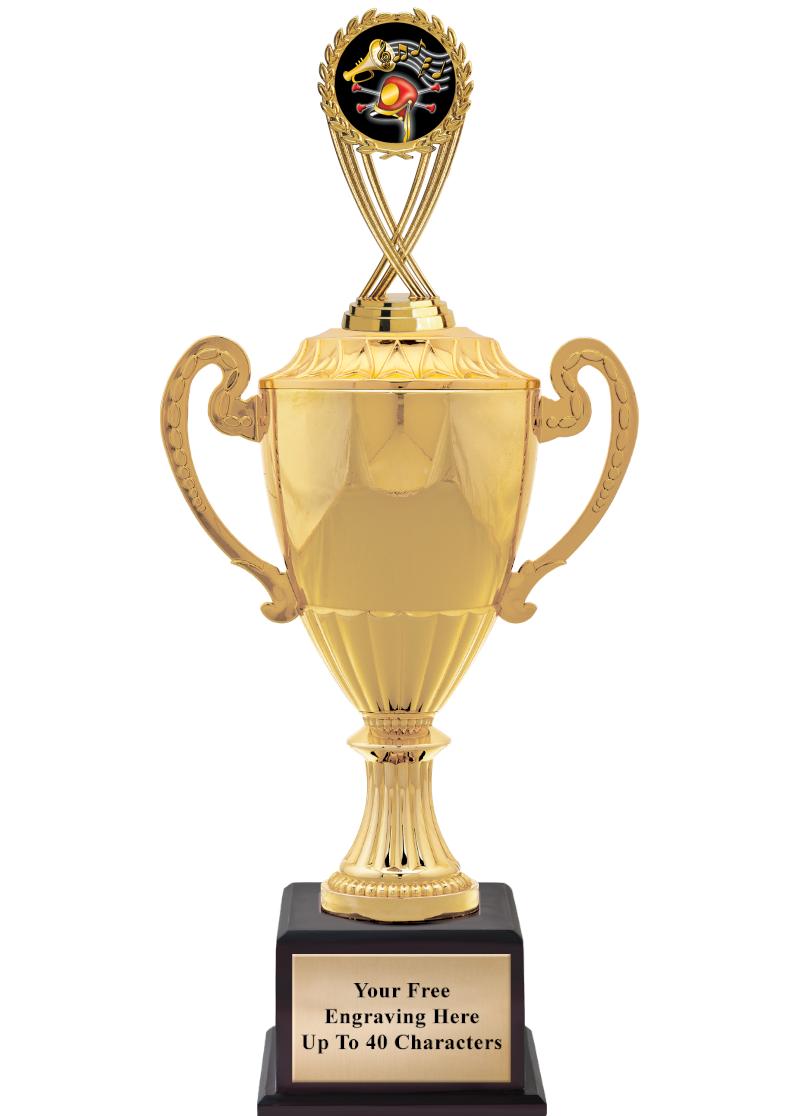 16 3/4" SOVEREIGN CUP W/FIGURE