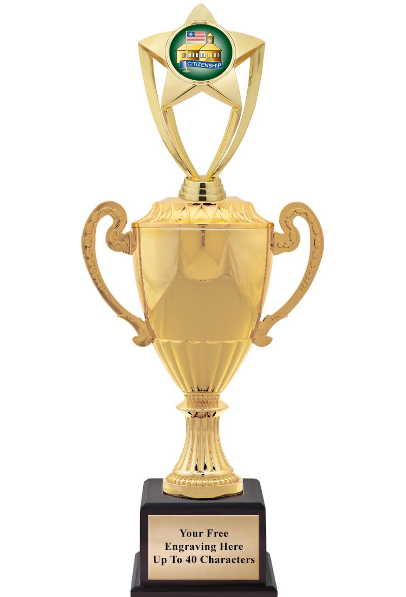 16 3/4" SOVEREIGN CUP W/FIGURE