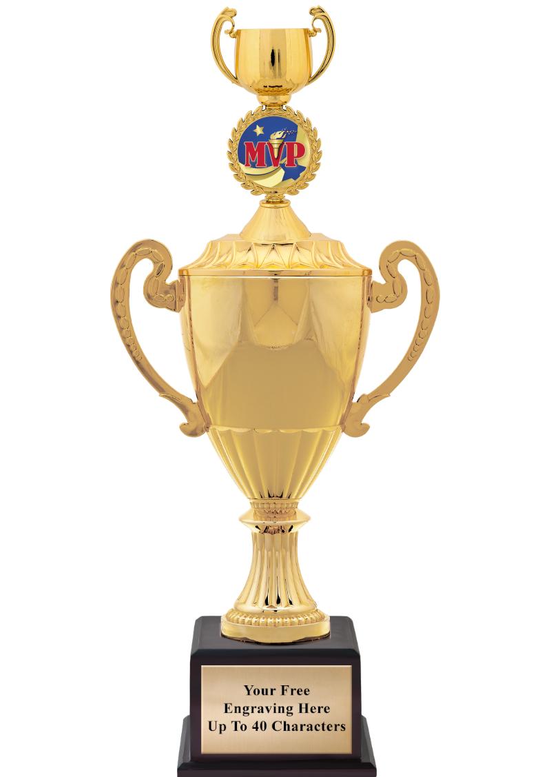 16 3/4" SOVEREIGN CUP W/FIGURE