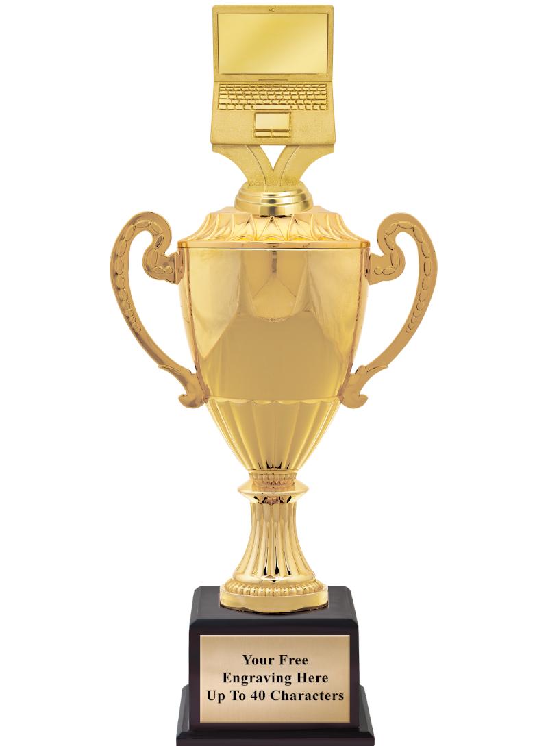 16 3/4" SOVEREIGN CUP W/FIGURE