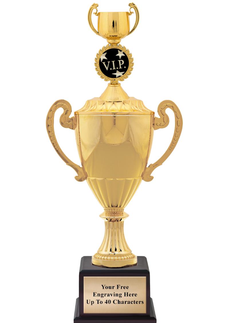 16 3/4" SOVEREIGN CUP W/FIGURE