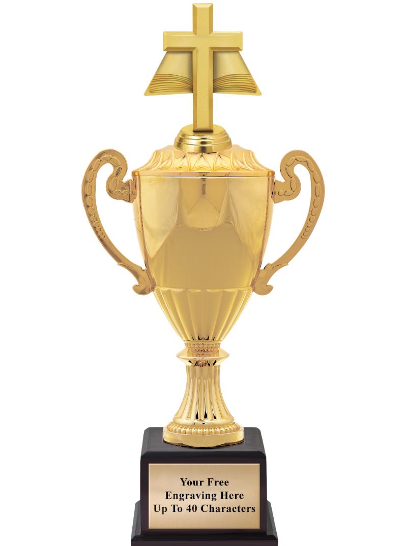 16 3/4" SOVEREIGN CUP W/FIGURE