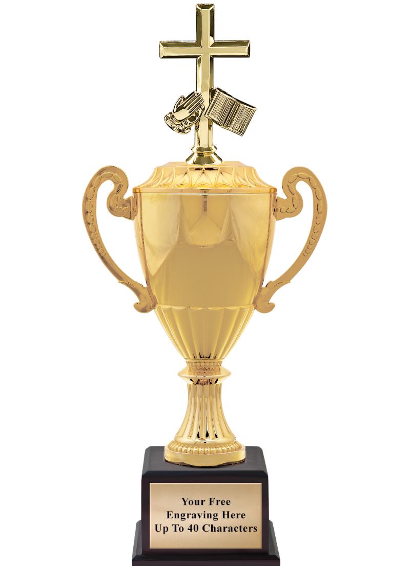 16 3/4" SOVEREIGN CUP W/FIGURE