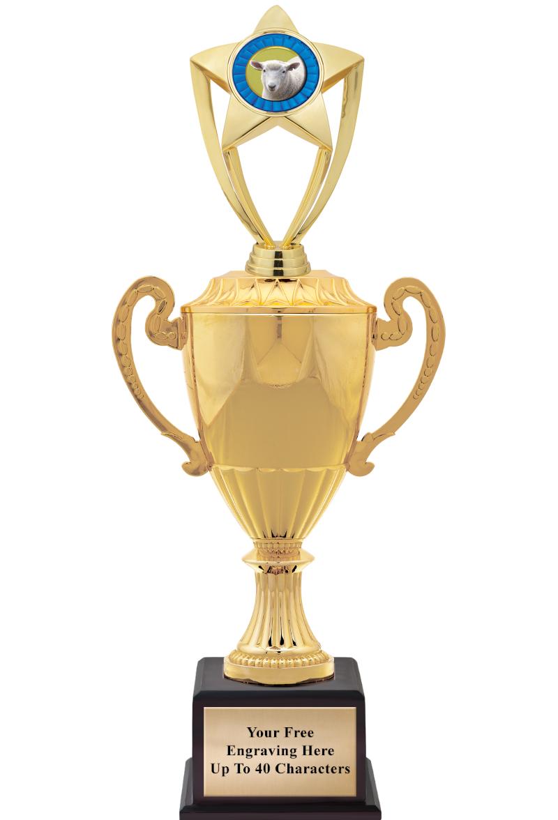 16 3/4" SOVEREIGN CUP W/FIGURE