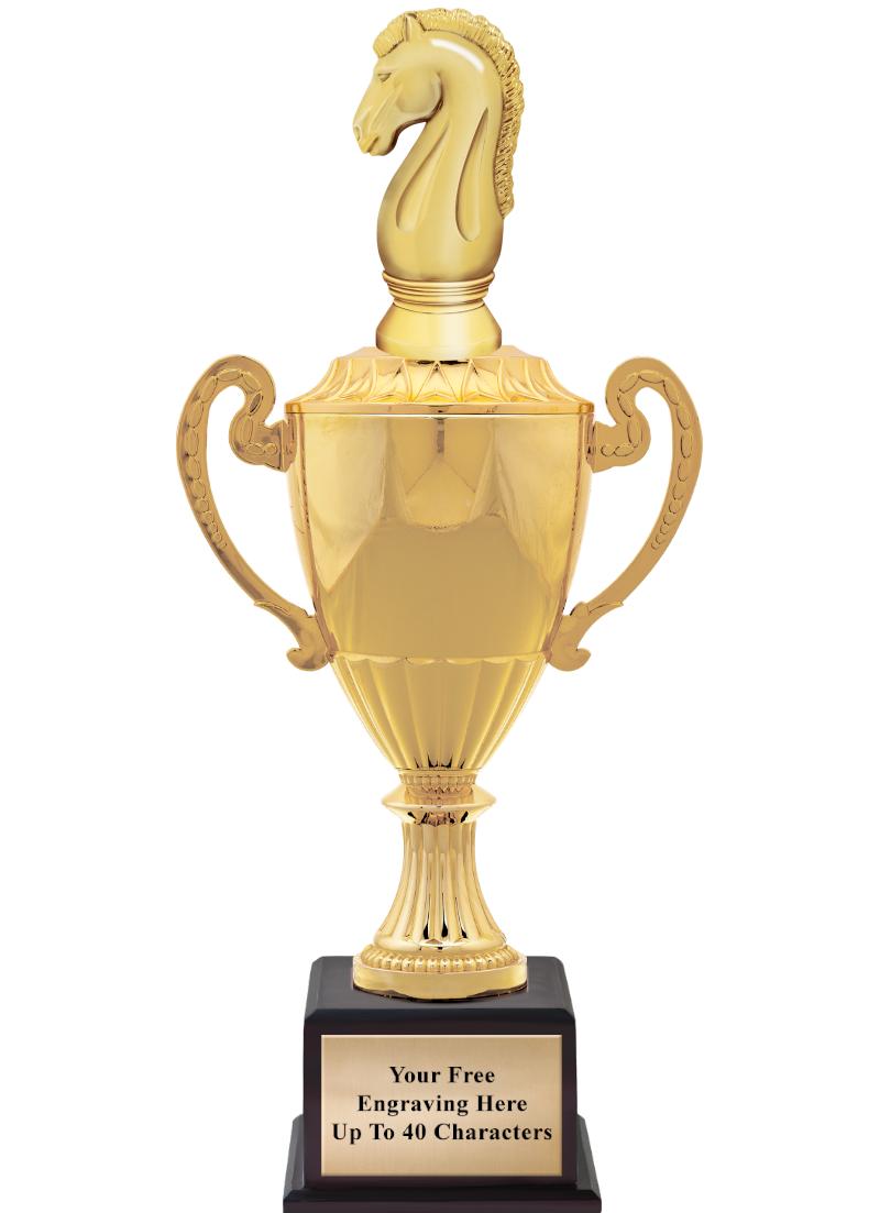 16 3/4" SOVEREIGN CUP W/FIGURE