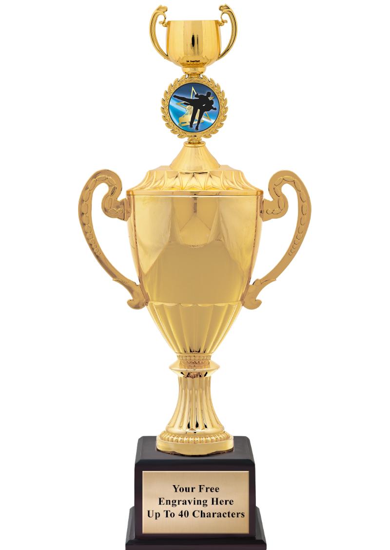 16 3/4" SOVEREIGN CUP W/FIGURE