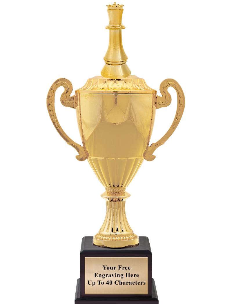 16 3/4" SOVEREIGN CUP W/FIGURE