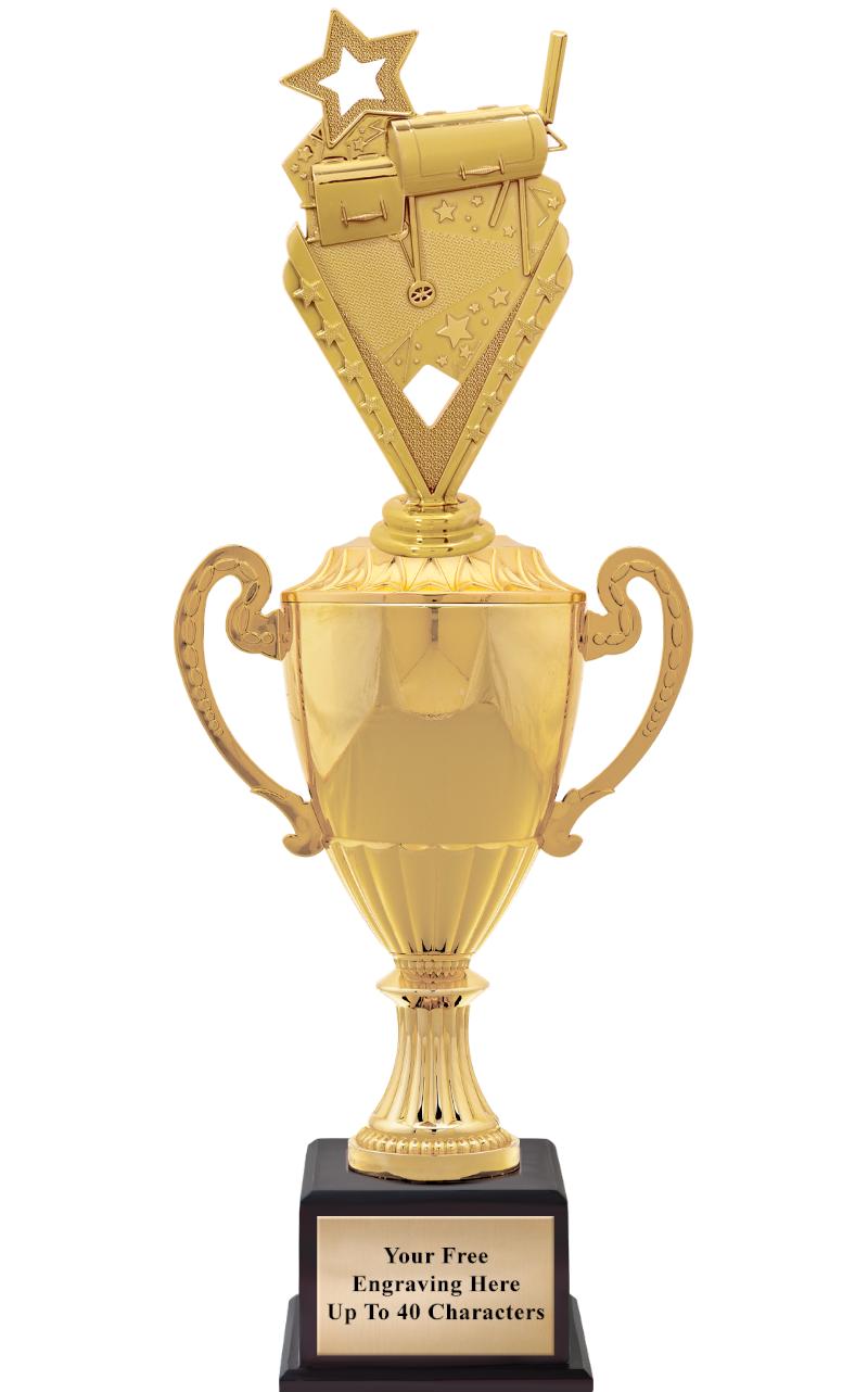 16 3/4" SOVEREIGN CUP W/FIGURE