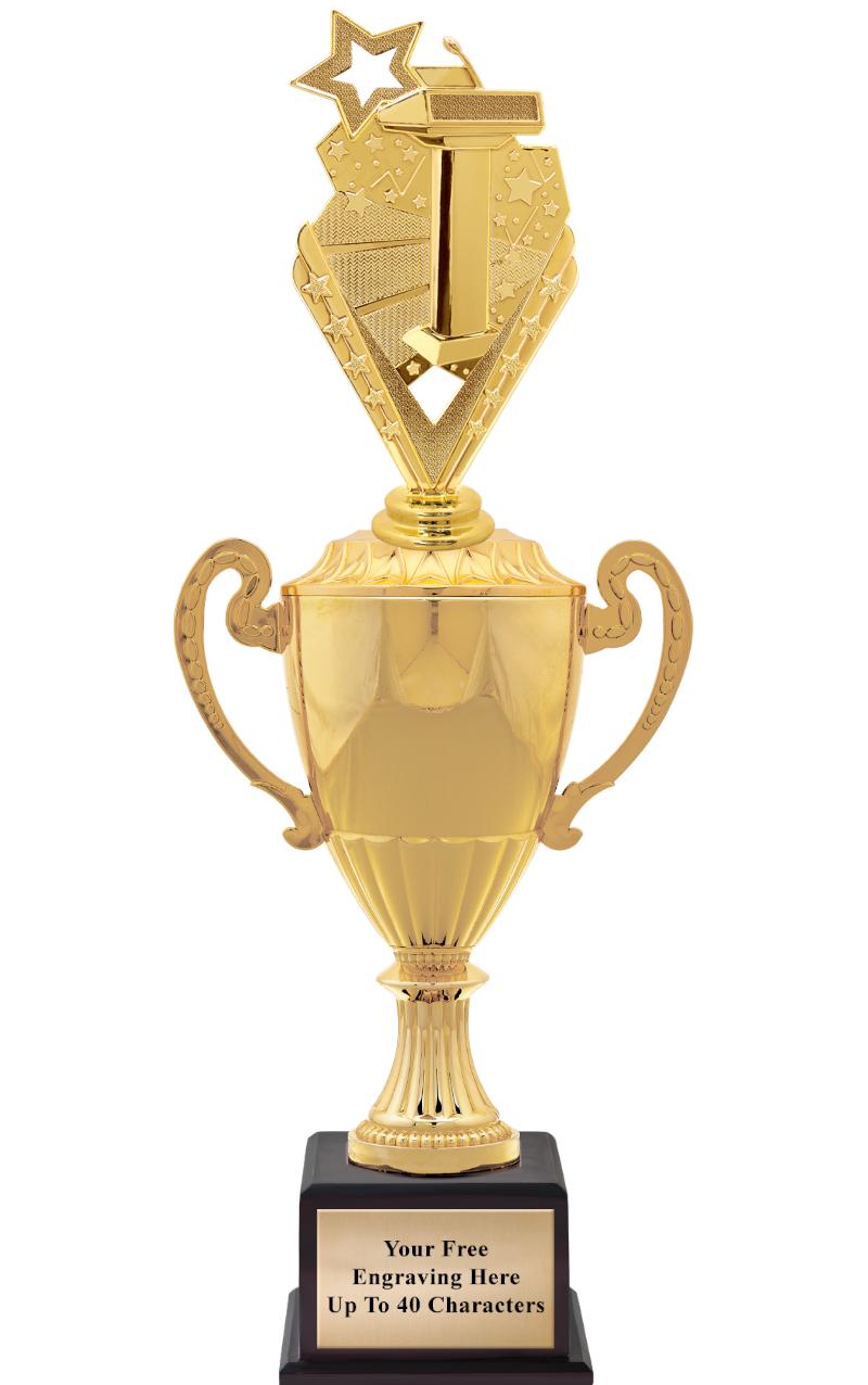 16 3/4" SOVEREIGN CUP W/FIGURE